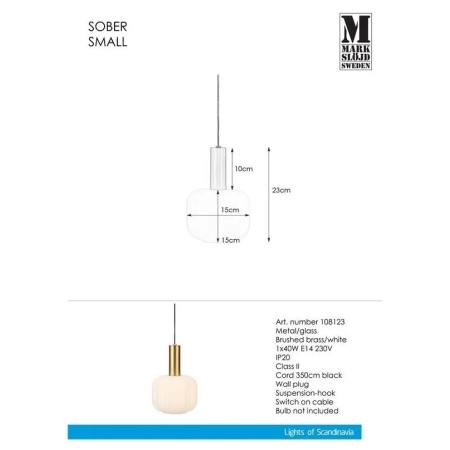 Lampa loft wisząca SOBER 108123 - Markslojd
